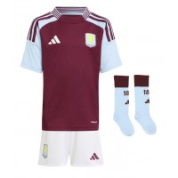 Aston Villa Jacob Ramsey #41 Hemmaställ Barn 2024-25 Korta ärmar (+ Korta byxor)